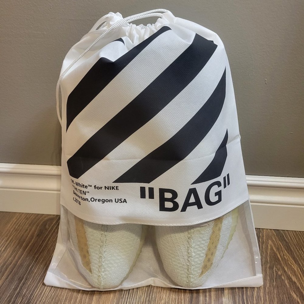Off White Drawstring Bag